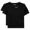 The Children's Place baby boys And Toddler Short Sleeve Basic Layering T-shirt Shirt, Black 2 Pack, 3T US view 1