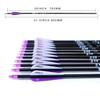 TIGER ARCHERY 30Inch Carbon Arrow Practice Hunting Arrows with Removable Tips for Compound & Recurve Bow(Pack of 12) (Purple White) view 3