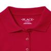 The Children's Place Girl's Short Sleeve Pique Polo, Ruby, Large view 3