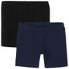 The Children's Place baby girls And Toddler Bike Shorts, Black/Tidal 2 Pack, 18-24 Months US view 1
