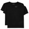 The Children's Place Boys Short Sleeve Basic Layering T-Shirt, Black 2 Pack, Small view 1