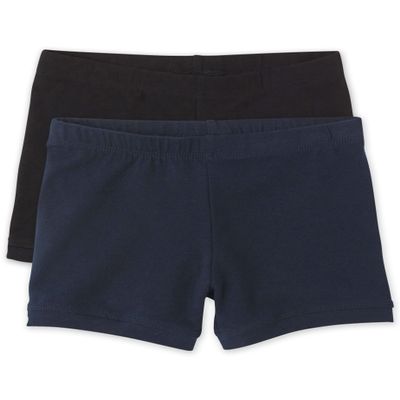 The Children's Place girls Basic Cartwheel Short Pants, Black/Tidal, XX-Large US
