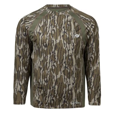 Mossy Oak Men's Standard Lightweight Camo Shirts Hunting, Original Bottomland, X-Large