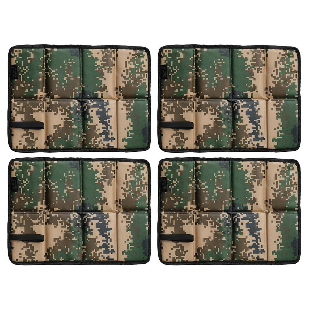 4pcs Folding Cushion Camping Cushion Foldable Sitting Pad Picnic Rug Sleeping Pad Foam Mat Camping Sand Blanket Outdoor Seating Mat Outdoor Cushion Accessories Pearl Cotton Tent