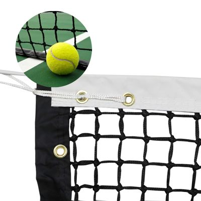 ProGoal Tennis Net 42FT Professional Heavy Duty Nylon Net, Compatible with All Standard Tennis Posts, IncludedIndoor Outdoor Court (Single-Layer Tennis net)
