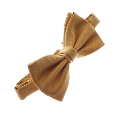 Child Gabardine Adjustable Pre-Tied Bow Tie - Camel