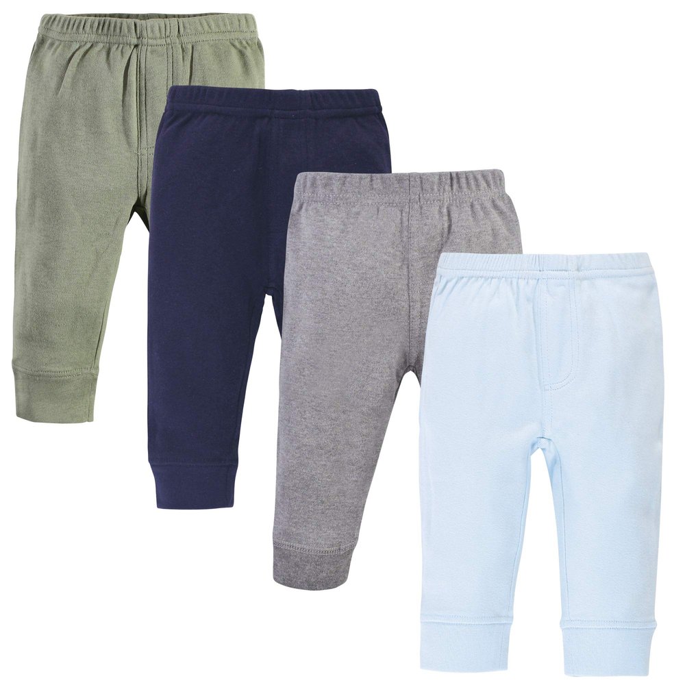 Touched by Nature Unisex Baby Organic Cotton Pants, Blue Green, 5 Toddler