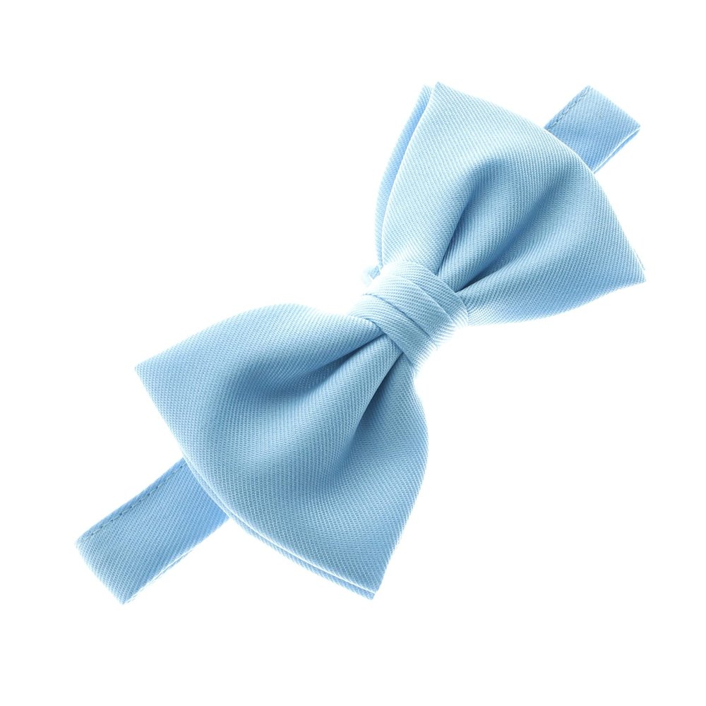 My Lello Baby Gabardine Adjustable Pre-Tied Bow Tie - Light Blue