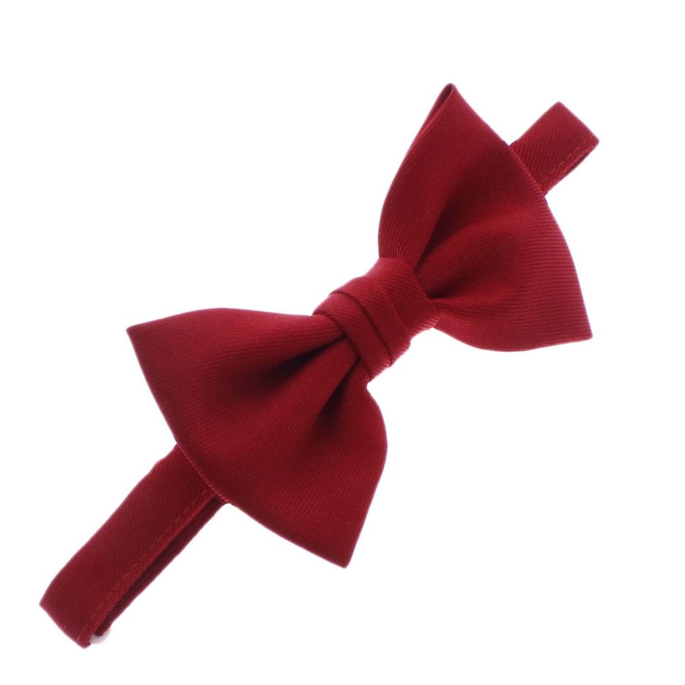 Adult Gabardine Adjustable Pre-Tied Bow Tie - Red