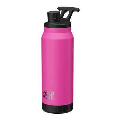 WYLD GEAR Mag Series - Stainless Steel Water Bottle with Magnetic Cap - 34oz Pink