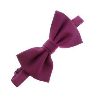 Child Gabardine Adjustable Pre-Tied Bow Tie - Mulberry