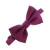 Child Gabardine Adjustable Pre-Tied Bow Tie - Mulberry view 1
