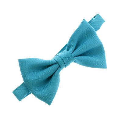 Baby Gabardine Adjustable Pre-Tied Bow Tie - Turquoise