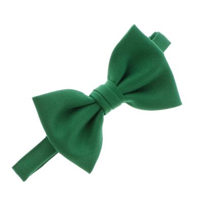 Child Gabardine Adjustable Pre-Tied Bow Tie - Emerald Green