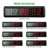 BaiTTang LED Fitness Interval Timer, 6 Digits HIIT Training Pre-Programmed Wall Clock with Tabata, EMOM, MMA, Ideal for Crossfit Home Gym Workout view 3