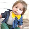 My Lello Baby Gabardine Adjustable Pre-Tied Bow Tie - Black view 4