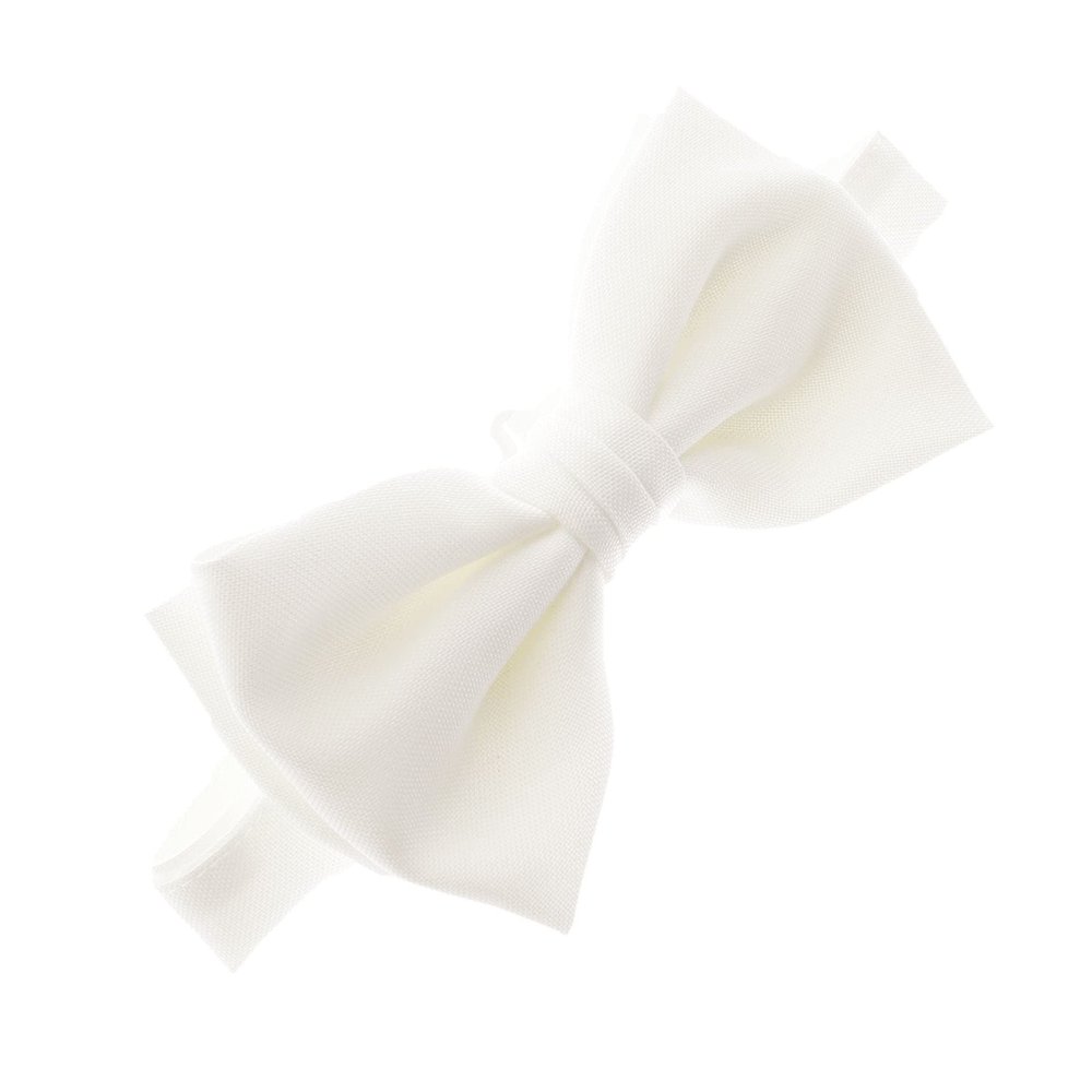 Adult Gabardine Adjustable Pre-Tied Bow Tie - Off-White
