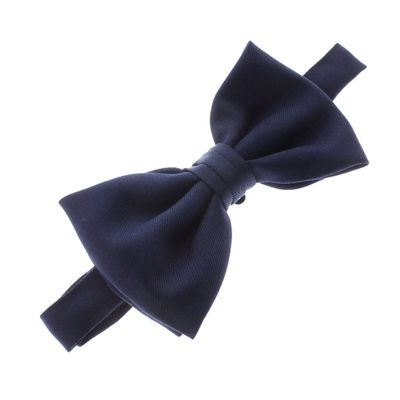 Child Gabardine Adjustable Pre-Tied Bow Tie - Navy