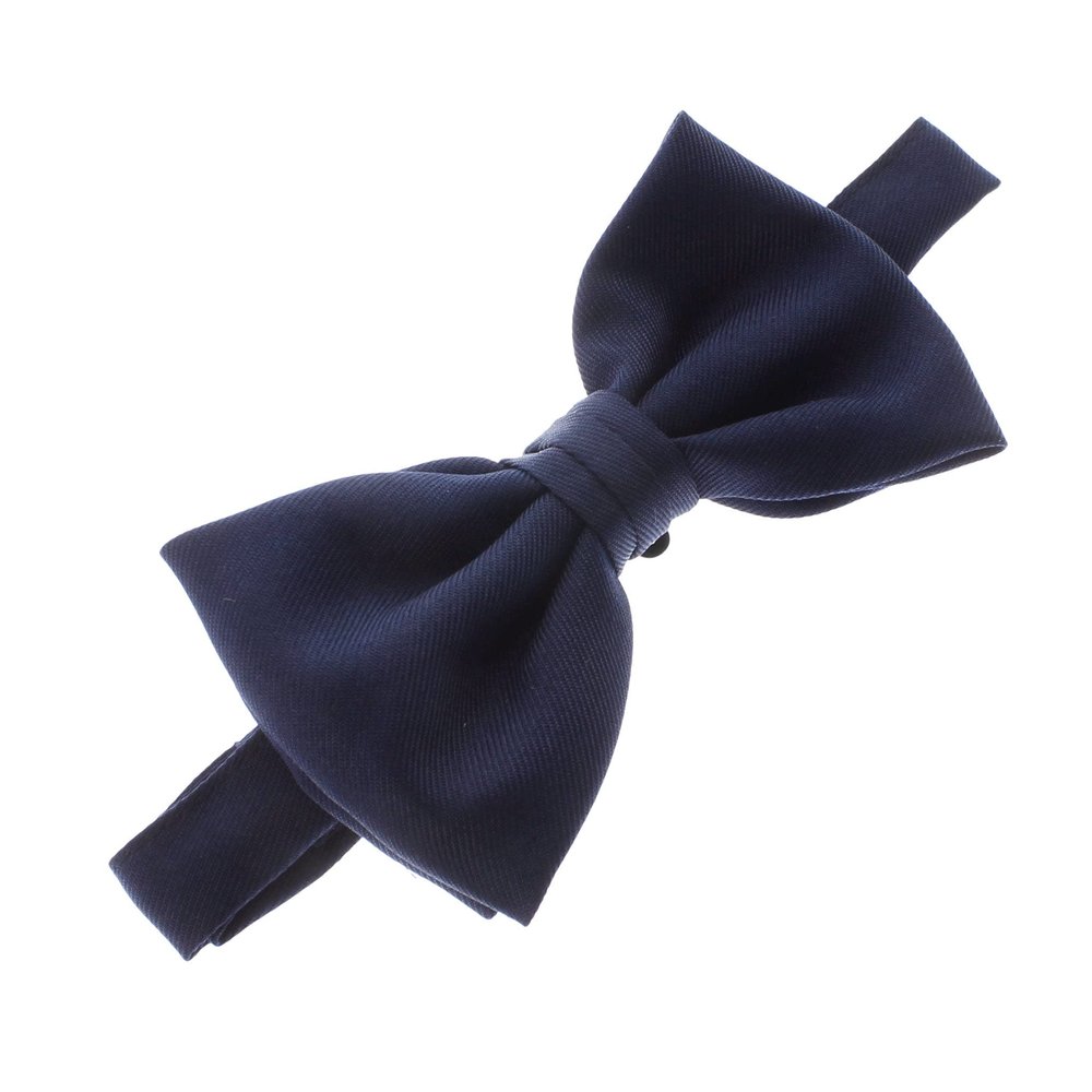 Child Gabardine Adjustable Pre-Tied Bow Tie - Navy