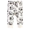Touched by Nature Unisex Baby Organic Cotton Pants, Black Floral, 18-24 Months view 2