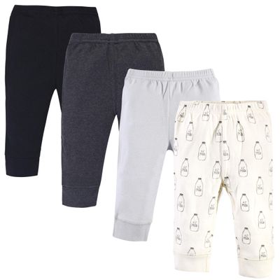 Touched by Nature Unisex Baby Organic Cotton Pants, Milk, 9-12 Months