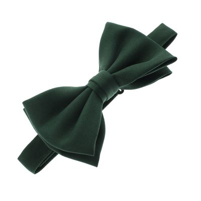 My Lello Baby Gabardine Adjustable Pre-Tied Bow Tie - Hunter Green