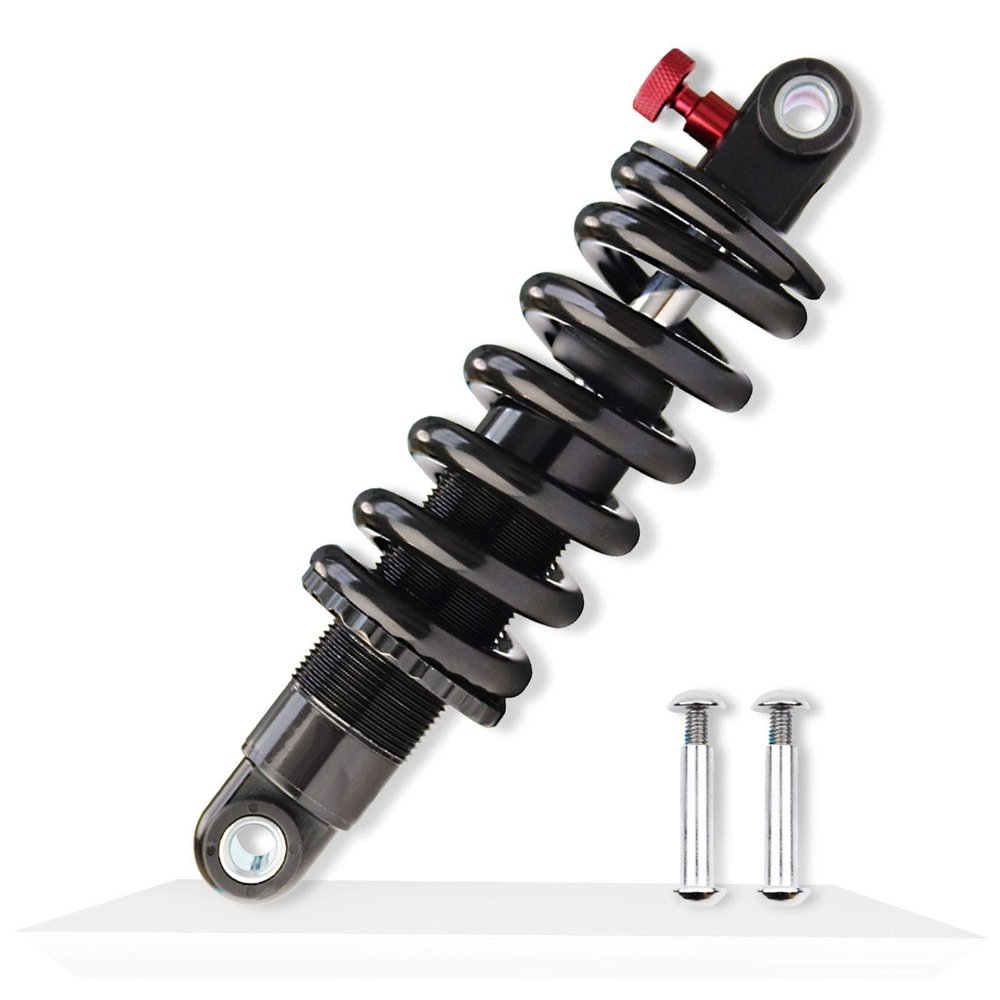 LvTu Damping Mountain Bike Rear Shock Rebound Downhill 125mm/150mm/165mm/190mm Hydraulic Steel Spring Suspension (Color : 150mm, Size : 650 Lb)