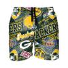 FOCO Green Bay Packers NFL Mens Logo Rush Swimming Trunks - XL view 1
