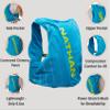 Nathan Pinnacle Race Vest & 12L Hydration Pack with 1.6L Bladder, Water-Resistant Pockets, Lightweight & Moisture Wicking view 4