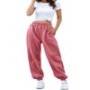 HeSaYep Women's High Waisted Sweatpants Workout Active Joggers Pants Baggy Lounge Bottoms,Pink X-Large view 4