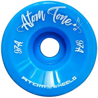Atom Tone Quad Roller Skate Wheels, 57mm, Blue, 97A