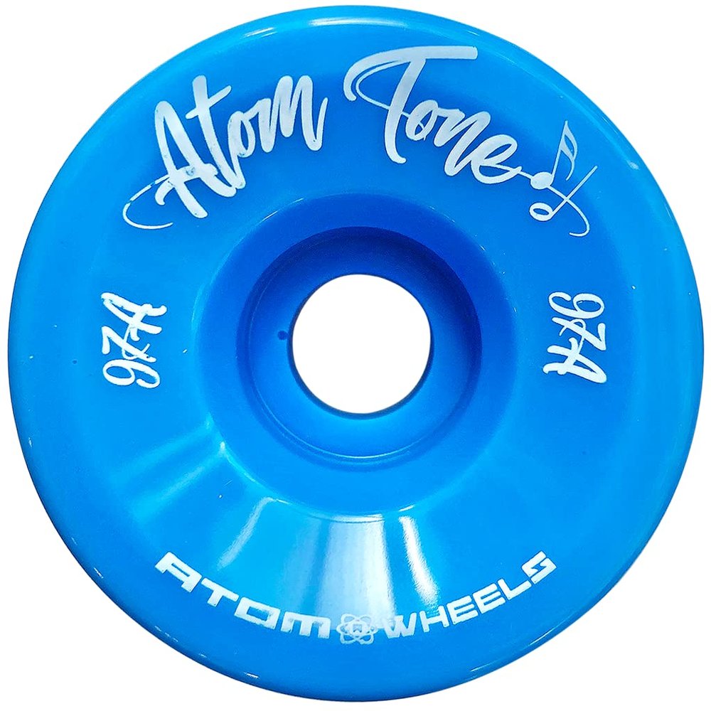 Atom Tone Quad Roller Skate Wheels, 57mm, Blue, 97A