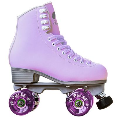 Jackson - Finesse Viper Outdoor Roller Skates for Women and Girls, Atom Pulse Lite Wheels with Vinyl-Coated Quad Boot, (Lilac)