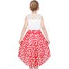 Girls Dress Chiffon Heart Lace High-Low Tie Waist Party Summer Size 14 view 2