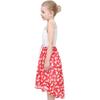 Girls Dress Chiffon Heart Lace High-Low Tie Waist Party Summer Size 14 view 3