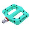 FOOKER MTB Pedals Mountain Bike Pedals 3 Bearing Non-Slip Lightweight Nylon Fiber Bicycle Platform Pedals for BMX MTB 9/16" (922-Green Needle Roller Bearing) view 1