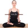HealthAndYoga StretchNHeal Multi-Use Wooden Yoga Stick - Portable Posture Corrector Pole, Stretch and Mobility Stick,Physical Workout Exercise Dowel (Regular - 26") view 1
