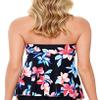Swim Solutions Women's Lanai Black Printed Flyaway Tankini Swim Top (Lanai Black, 8) view 3