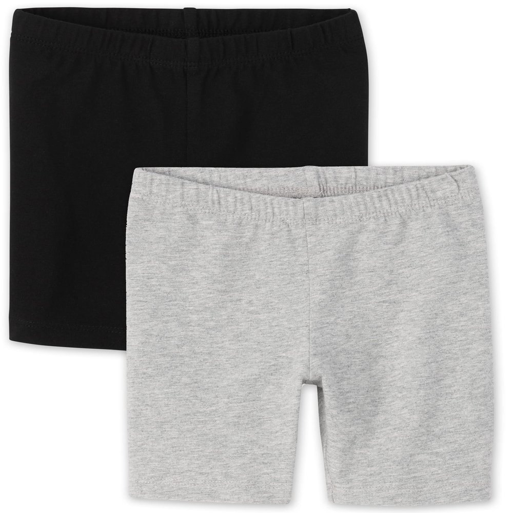 The Children's Place Baby Toddler Girls Bike Shorts, Black/H Gray 2 Pack, 5T