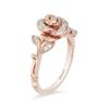 18k Rose Gold 3 Piece Ring Set Cubic Zirconia Bride Promise Rings Set CZ Eternity Engagement Wedding Band Ring Sets Necklace/Earrings/Rings Rose Jewelry Set for Women TZ.87 (Ring Size: US Code 7) view 3