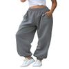 HeSaYep Women's High Waisted Sweatpants Workout Active Joggers Pants Baggy Lounge Bottoms,Dark Grey Small view 1