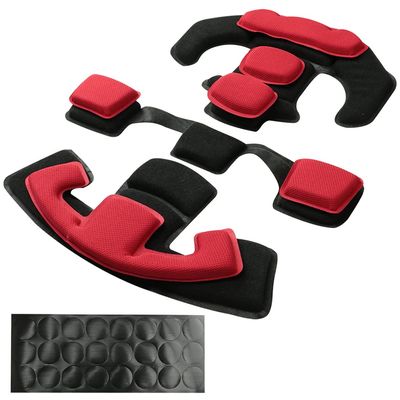 Yzpacc Tactical Helmet Pads, Universal Replacement EX Helmet Internal Memory Foam Pad Protective Mat for ACH MICH FMA EXF Helmet (Red)