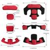 Yzpacc Tactical Helmet Pads, Universal Replacement EX Helmet Internal Memory Foam Pad Protective Mat for ACH MICH FMA EXF Helmet (Red) view 2