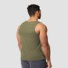 INTO THE AM Men's Essential Tank Tops - Soft Fitted Everyday Premium Sleeveless Muscle Shirt Bro Tanks for Guys (Olive Green, Medium) view 2