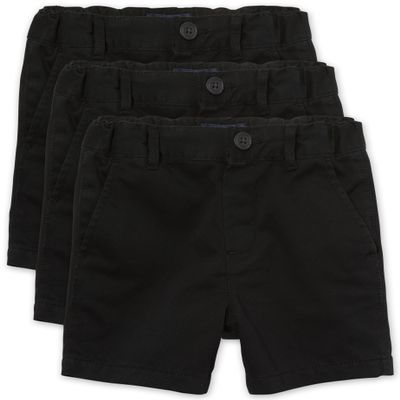 The Children's Place Baby Boys and Toddler Boys Chino Shorts, BLACK, 12-18 MONTHS