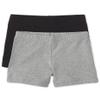 The Children's Place Girls' 2 Pack Basic Cartwheel Short, Black/Smoke Gray, X-Small view 1