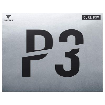 VICTAS Curl P3V - Long Pips Table Tennis Rubber Red / 0.5