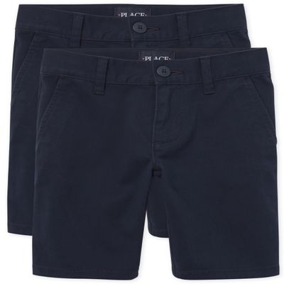 The Children's Place Girl's Chino Shorts, Tidal, 4 slim