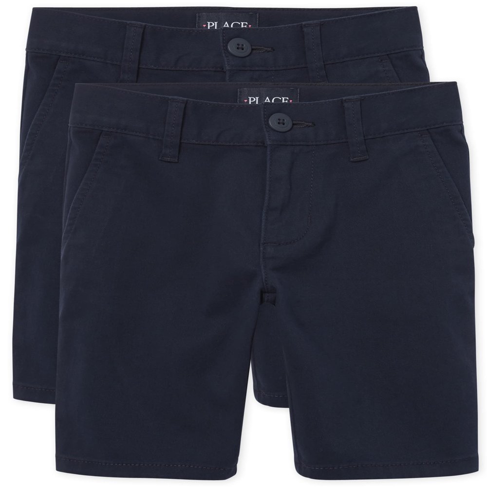 The Children's Place Girl's Chino Shorts, Tidal, 4 slim