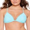 Salt + Cove Womens Juniors Bralette Push-Up Swim Top Separates Blue XL view 2